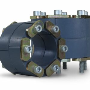 LINK-SEAL® Modular Pipe Sealing System, Model FD, Size 425, Silicone (Grey), with Zinc Dichromate Plated Steel Pressure Plate, Zinc Plated Carbon Steel Hardware, Fire Safe