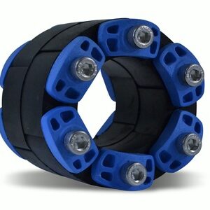 LINK-SEAL® Modular Pipe Sealing System, Model S61, Size 650 (Black) NSF Certified EPDM, with Blue Reinforced Nylon Polymer Pressure Plate, 316 Stainless Steel Hardware, NSF® 61 Certified